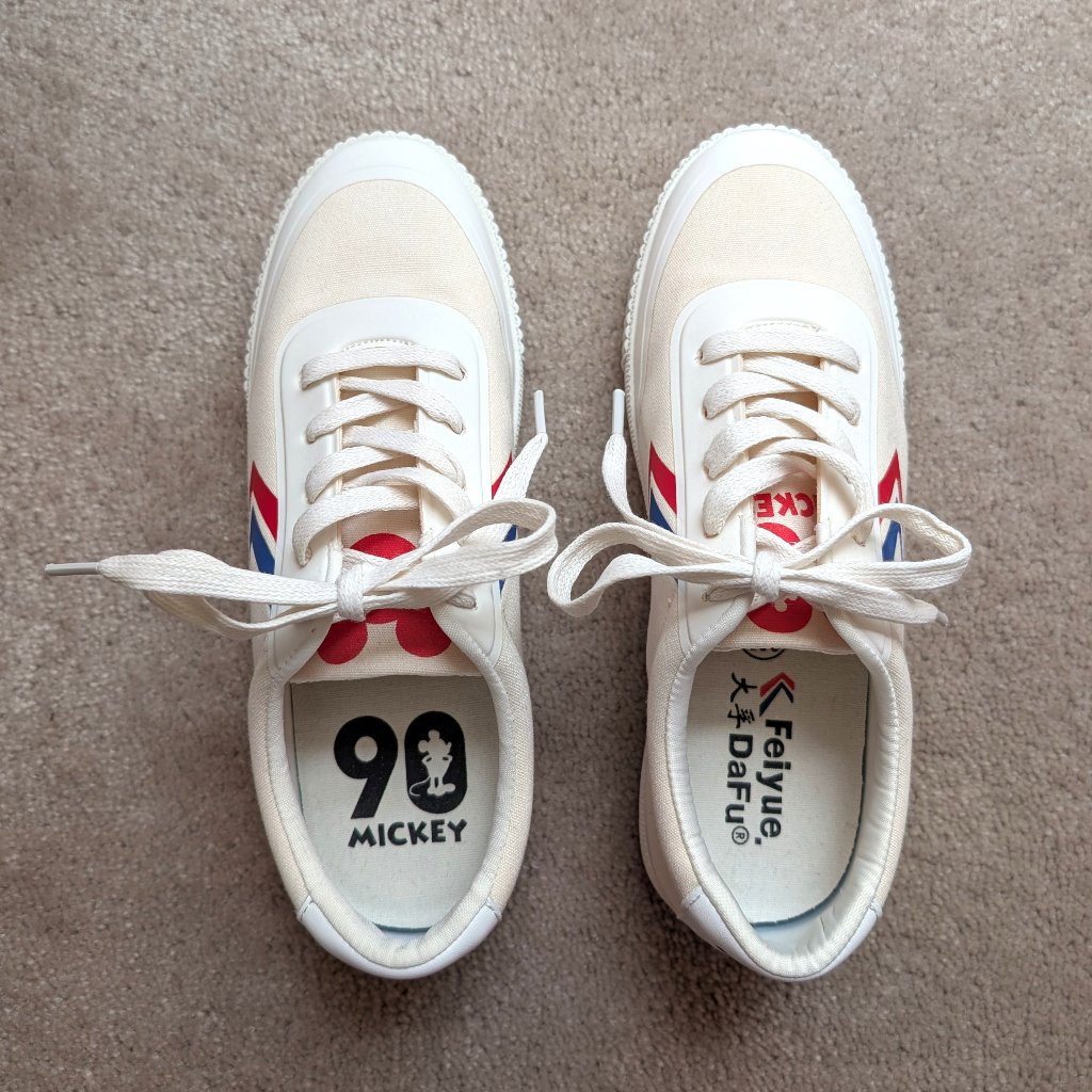 New Feiyue X Mickey Mouse Fe Lo 1920 Style Shoes (Size: 6)